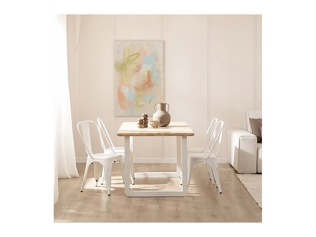 Packs 4 sillas Blanco 46 x 85 cm