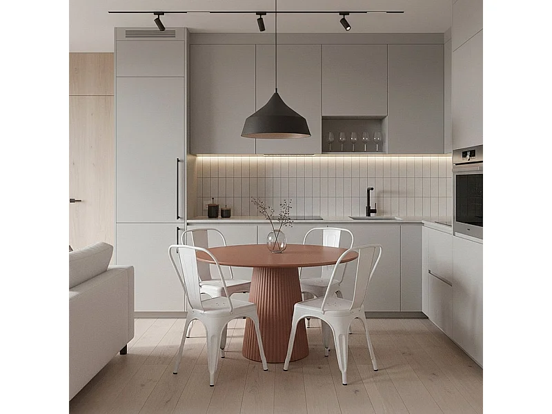 Chaise d'extérieur en métal blanc 46x85 cm-Hjorts