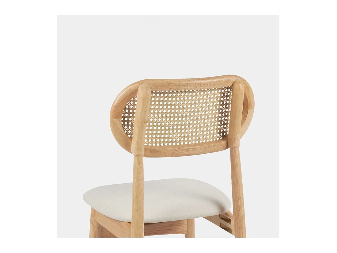 Packs 2 sillas Beige-Natural 47 x 86 cm