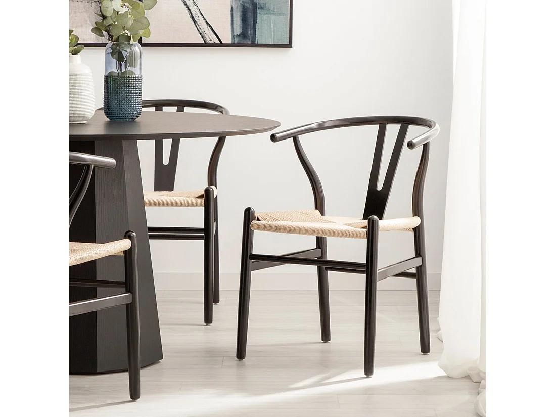 Packs 2 sillas Negro 51 x 74 cm