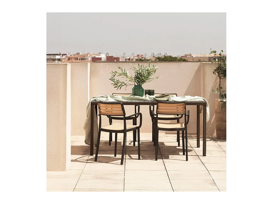 Packs 4 sillas Negro 54 x 80 cm