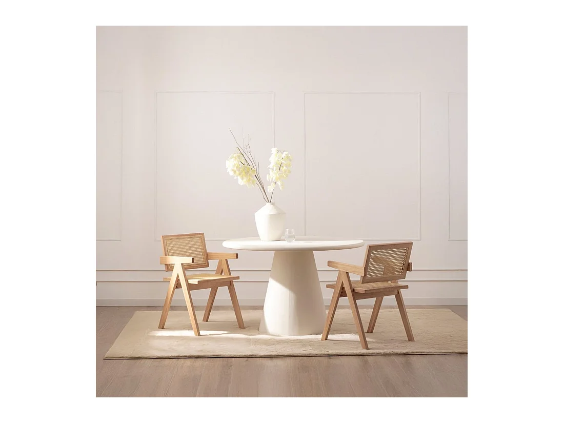 Chaise de salle à manger en bois naturel 51x80 cm-Nelha