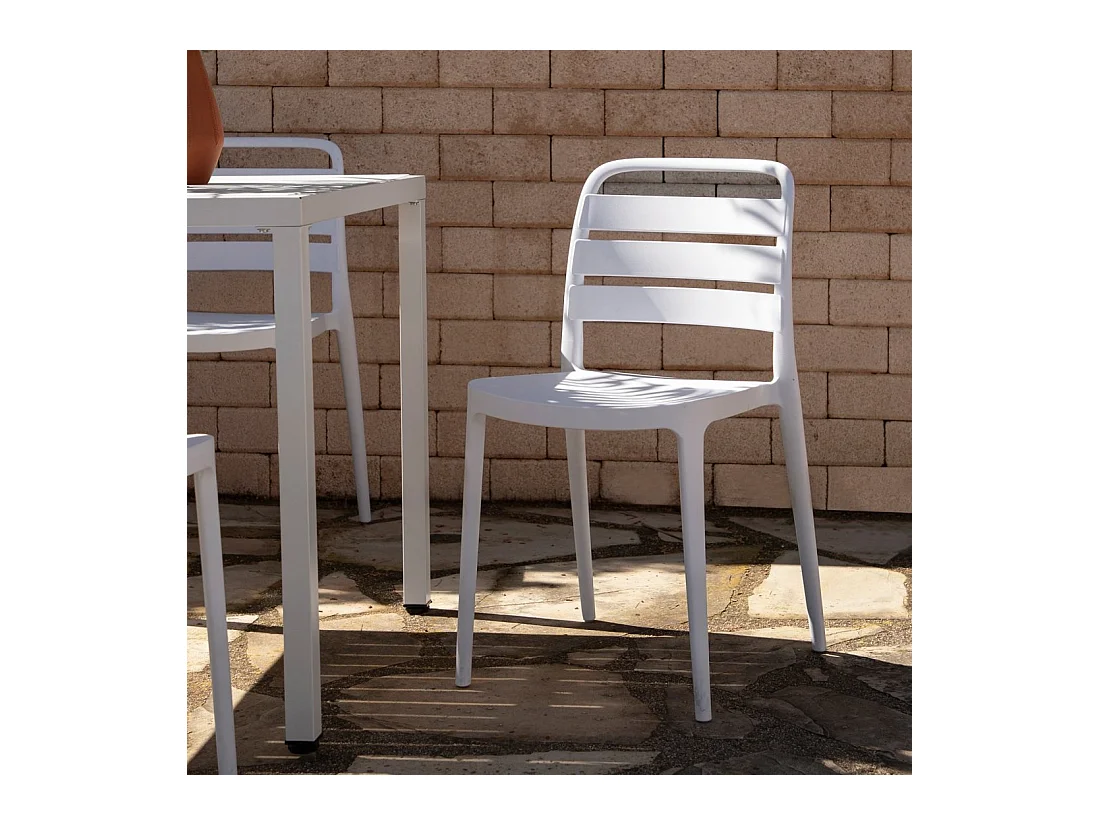 Packs 4 sillas Blanco 42 x 80 cm