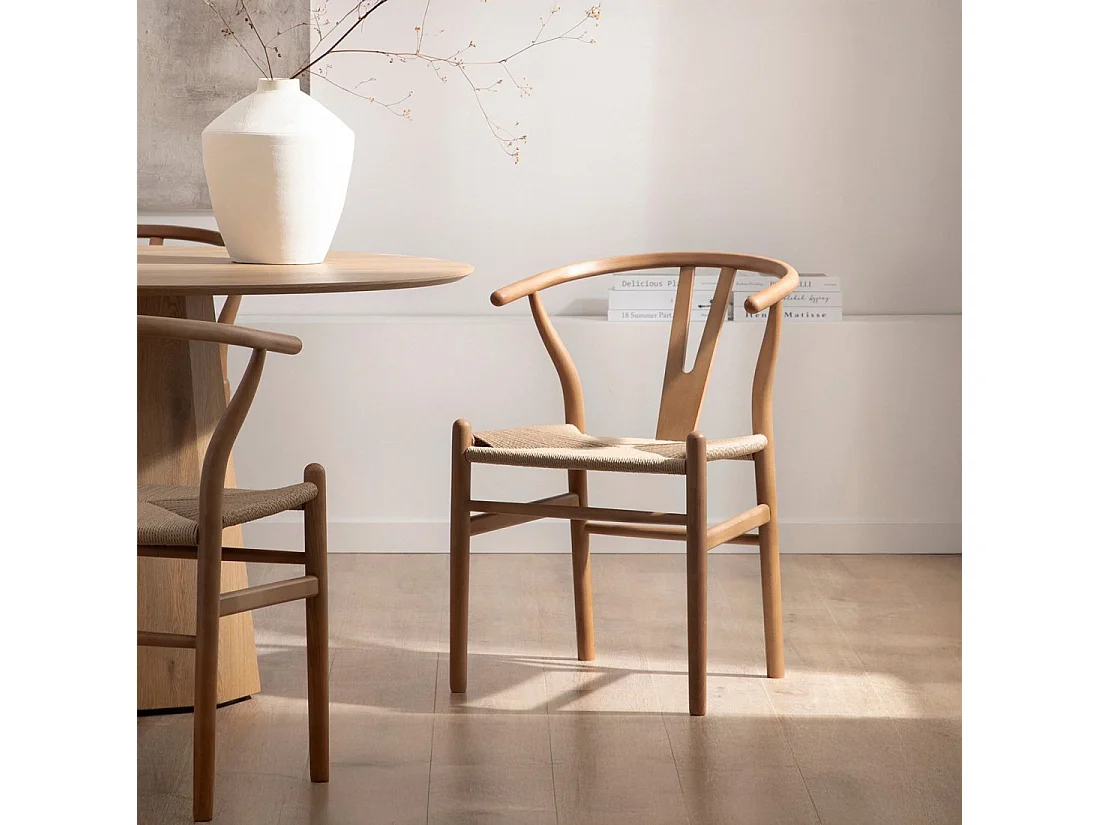 Silla de comedor de Madera Nogal 74 x 51- Arni