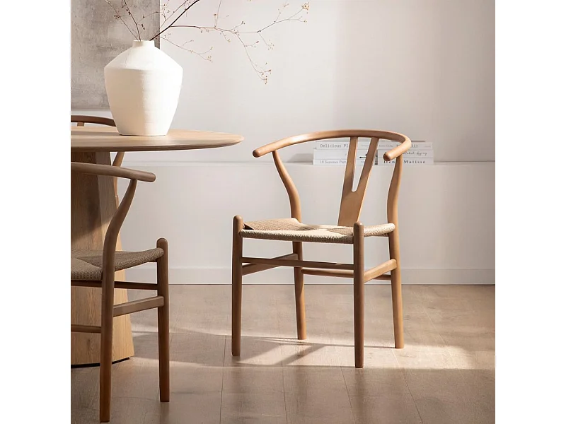 Silla de comedor de Madera Nogal 74 x 51- Arni