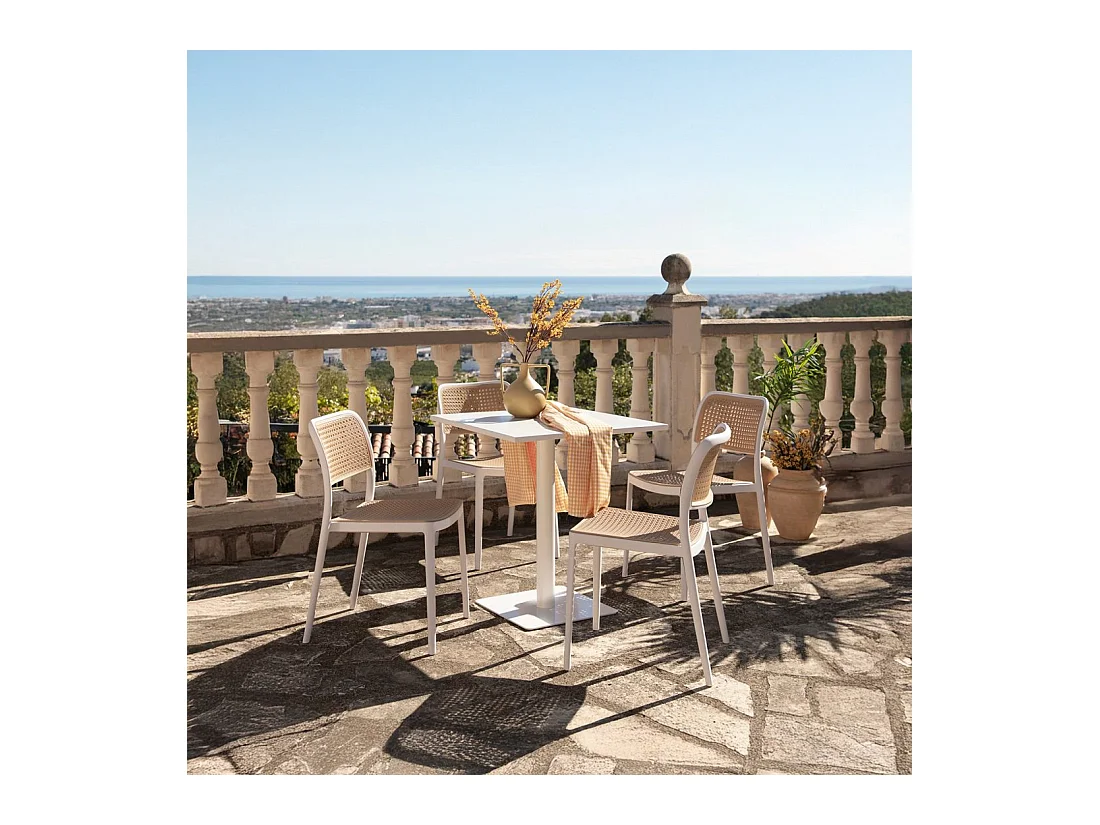 Packs 4 sillas Blanco 44 x 81 cm