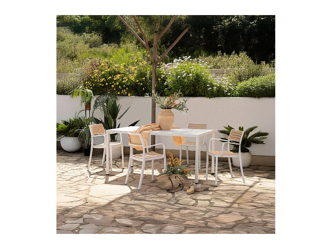 Packs 4 sillas Blanco 54 x 80 cm