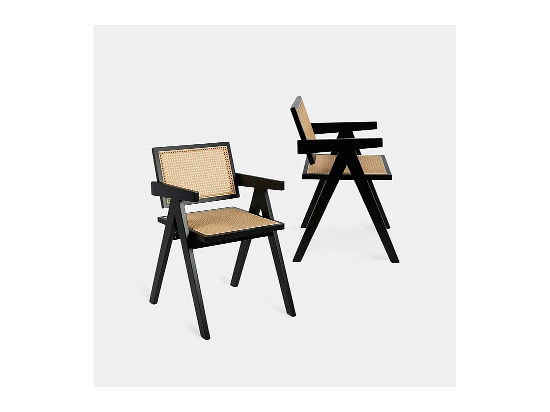 Packs 2 sillas Negro 51 x 80 cm