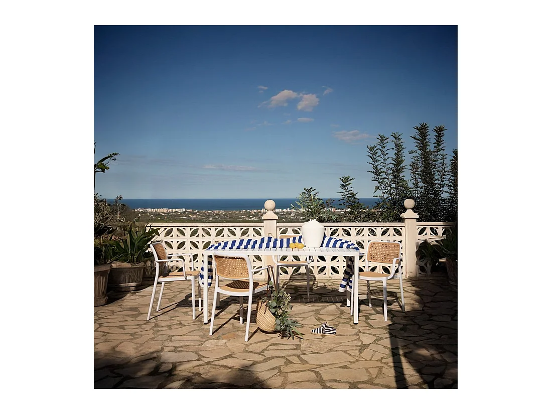 Packs 4 sillas Blanco 57 x 81 cm