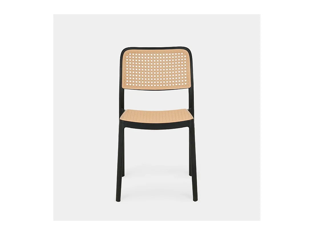 Packs 4 sillas Negro 44 x 81 cm