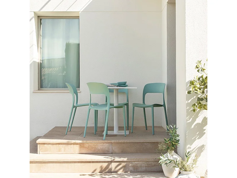 Packs 4 sillas Menta 46 x 83 cm