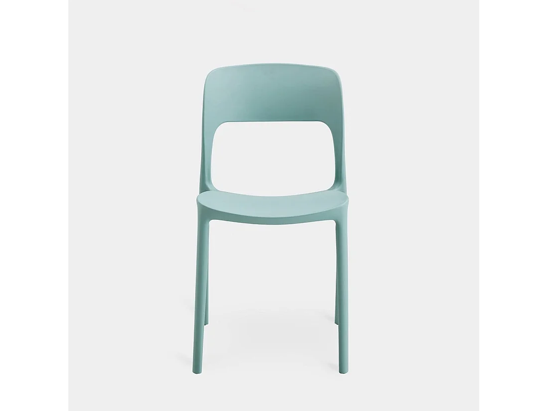 Chaise d'extérieur en plastique menthe 46x83 cm-Klint