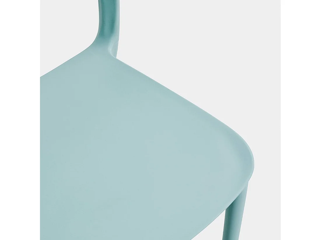 Chaise d'extérieur en plastique menthe 46x83 cm-Klint