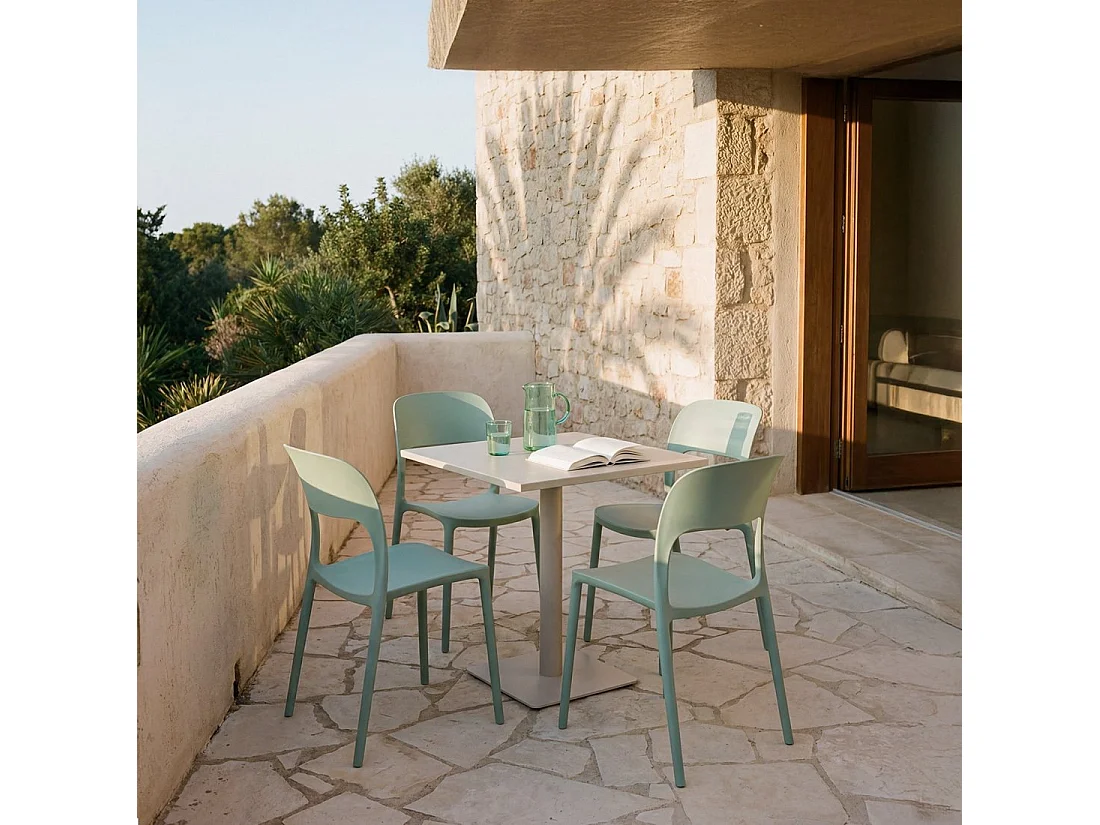 Packs 4 sillas Menta 46 x 83 cm