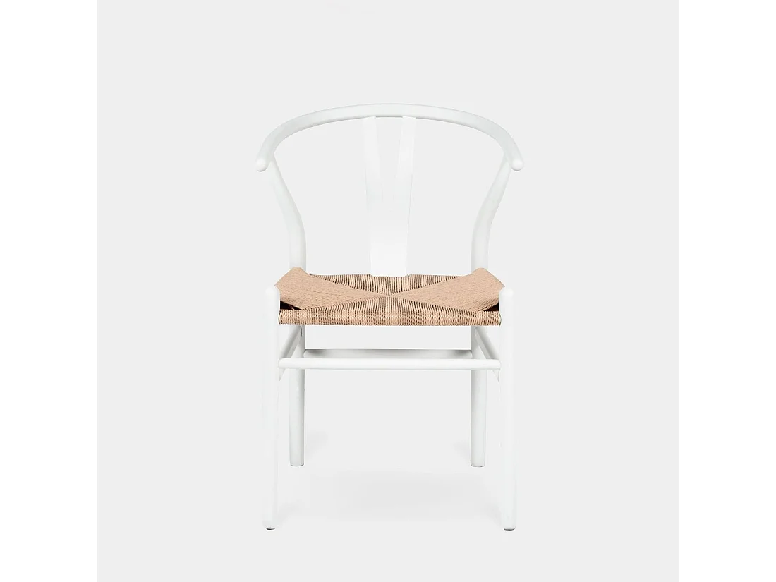 Silla de comedor de Madera Blanco 74 x 51- Arni