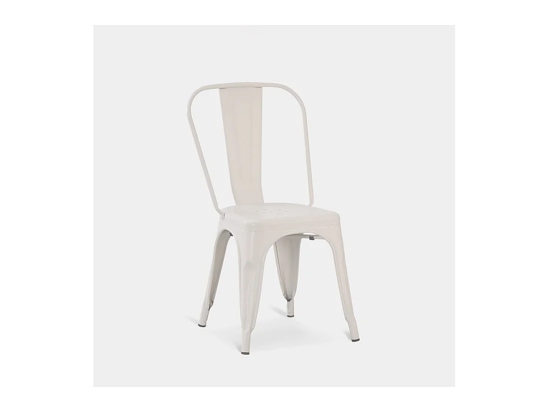 Chaise d'extérieur en métal beige 46x85 cm-Hjorts