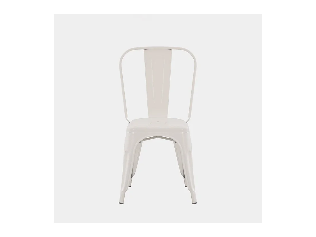 Chaise d'extérieur en métal beige 46x85 cm-Hjorts