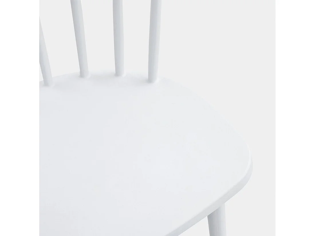 Chaise d'extérieur en plastique blanc 48x75 cm-Mirka