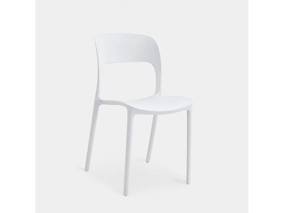 Packs 4 sillas Blanco 46 x 83 cm