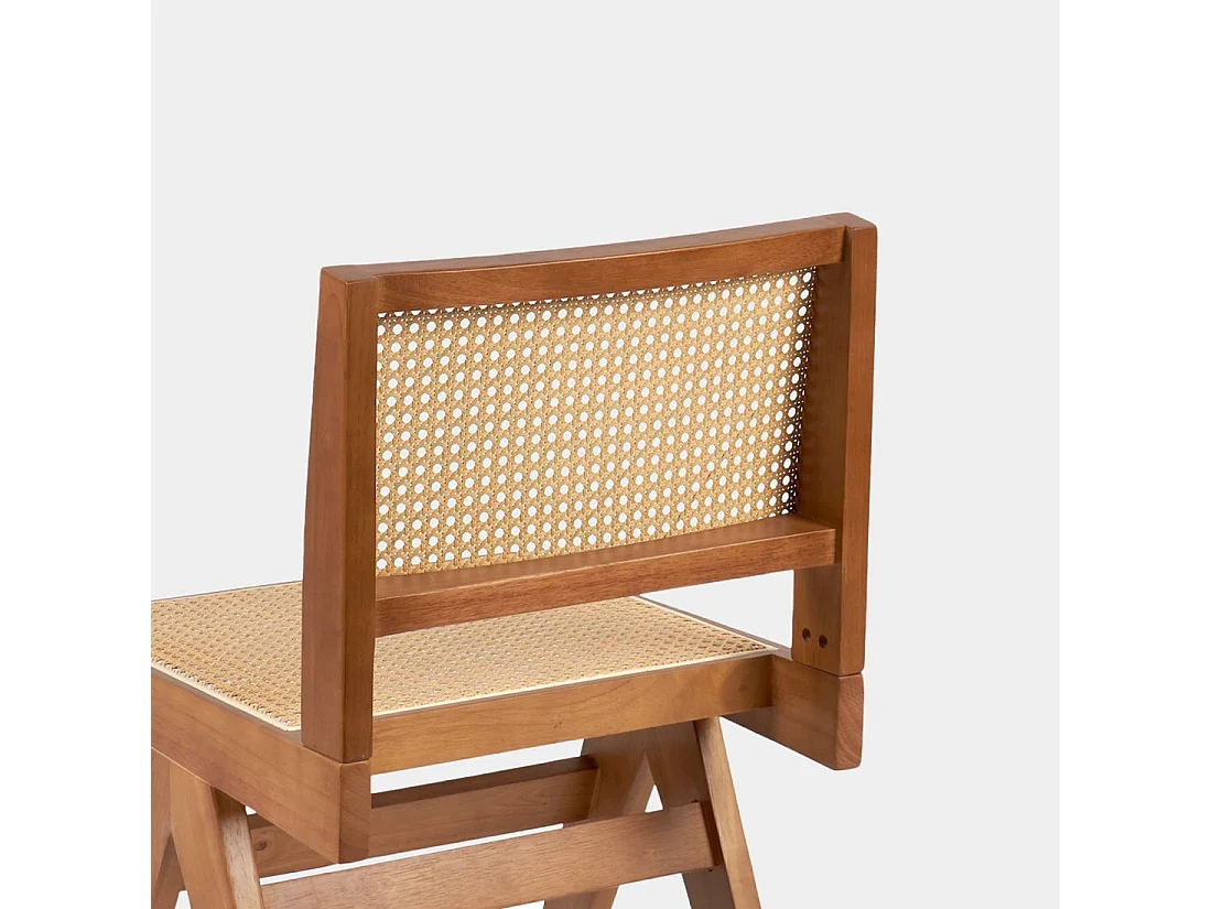 Chaise de salle à manger en bois noyer 44x80 cm-Nelha