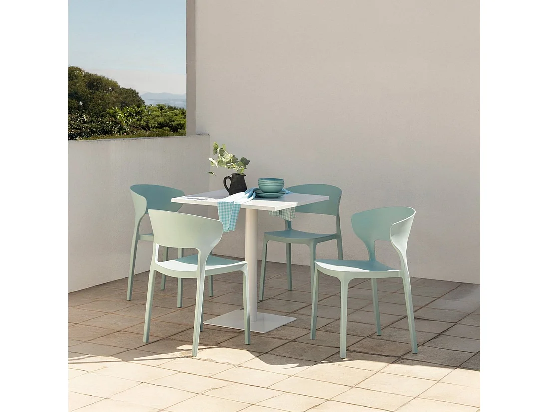 Packs 4 sillas Menta 48 x 76 cm