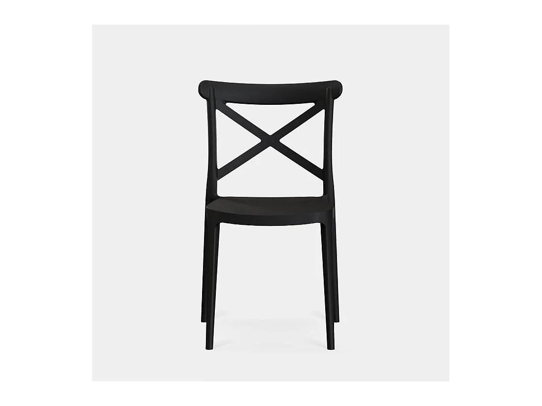 Packs 4 sillas Gris antracita 48 x 81 cm