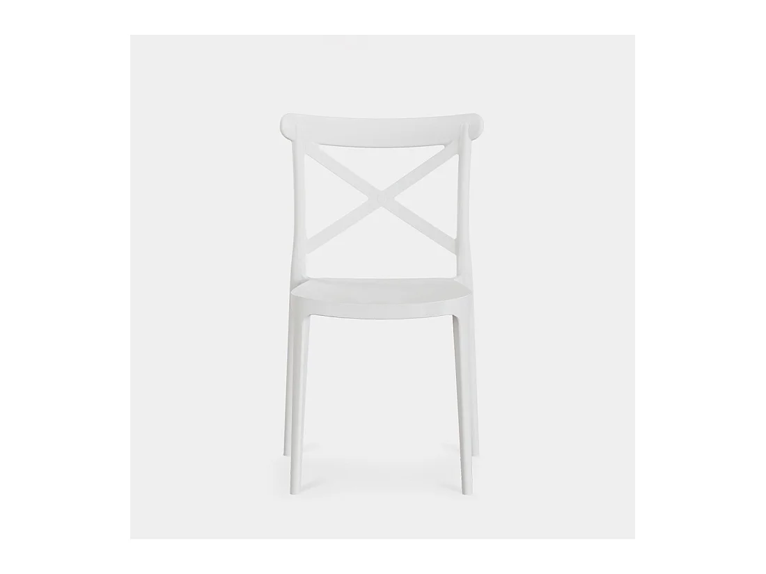 Packs 4 sillas Blanco 48 x 81 cm