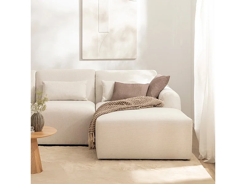 Sofá modular de Poliéster Beige 87 x 100- Cillian