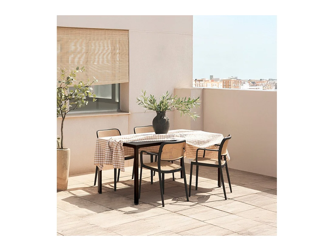 Packs 4 sillas Negro 57 x 81 cm