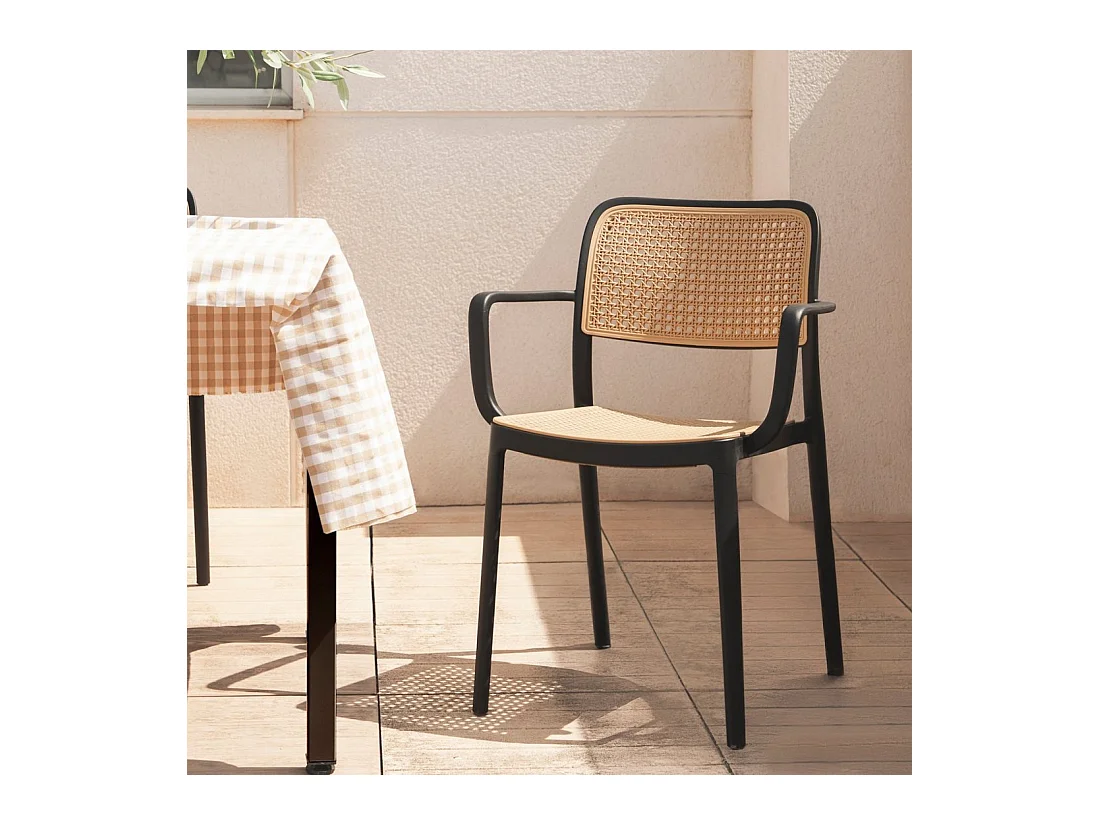 Packs 4 sillas Negro 57 x 81 cm