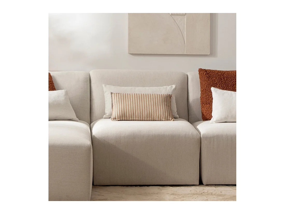 Canapé modulaire en tissu beige 80x87 cm-Cillian