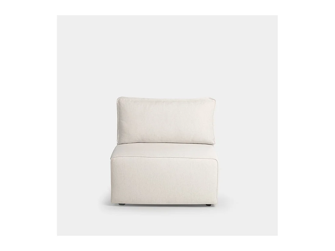 Canapé modulaire en tissu beige 80x78 cm-Owen