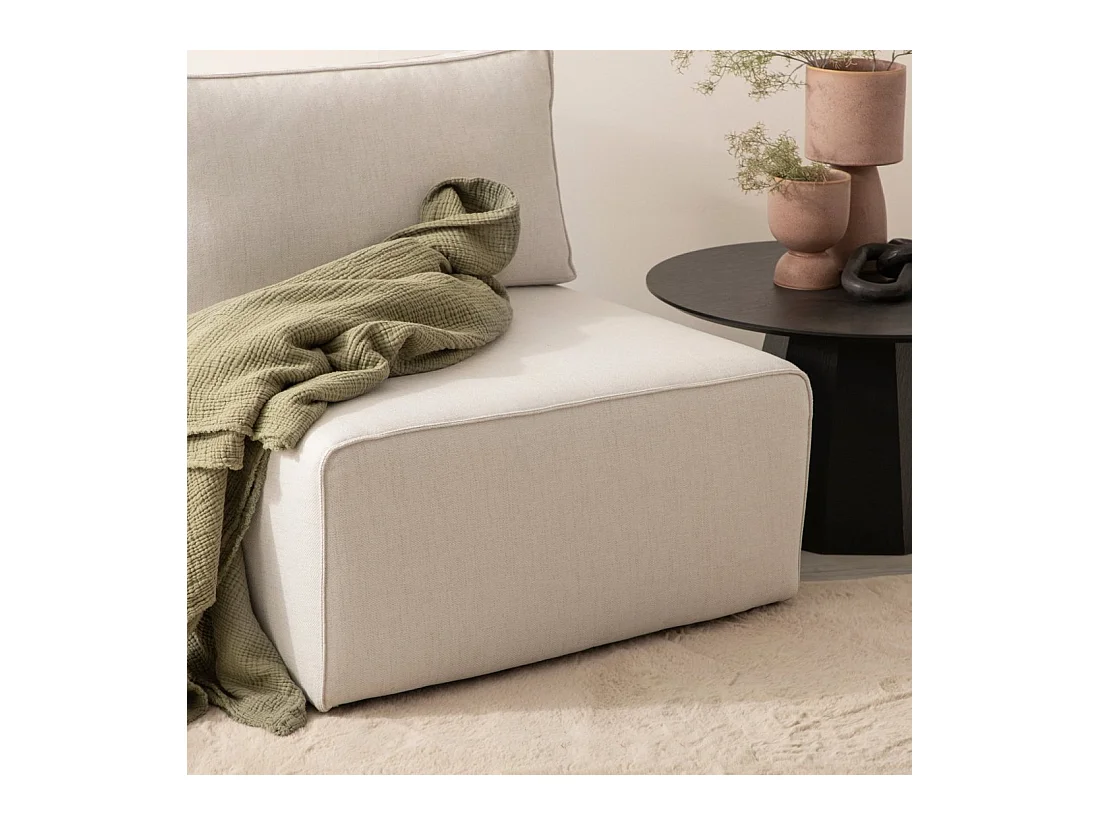 Canapé modulaire en tissu beige 80x78 cm-Owen