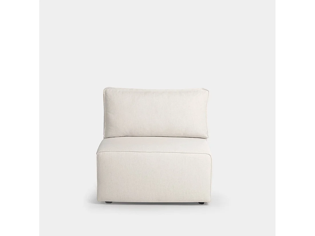 Canapé modulaire en tissu beige 80x78 cm-Owen