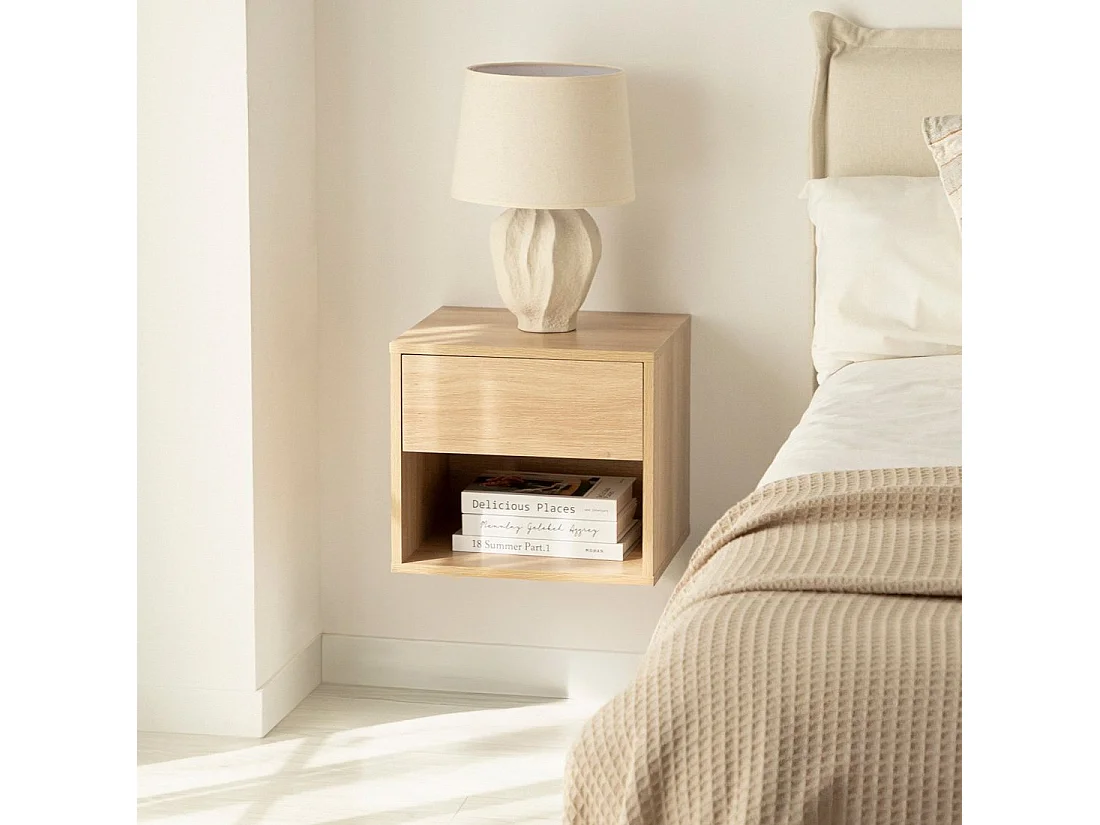 Mesita de noche flotante