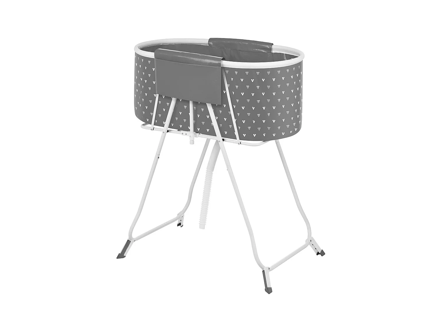 Baignoire de Toilettage, SucceBuy Baignoire Pliable pour Petits Animaux de Compagnie, Grise