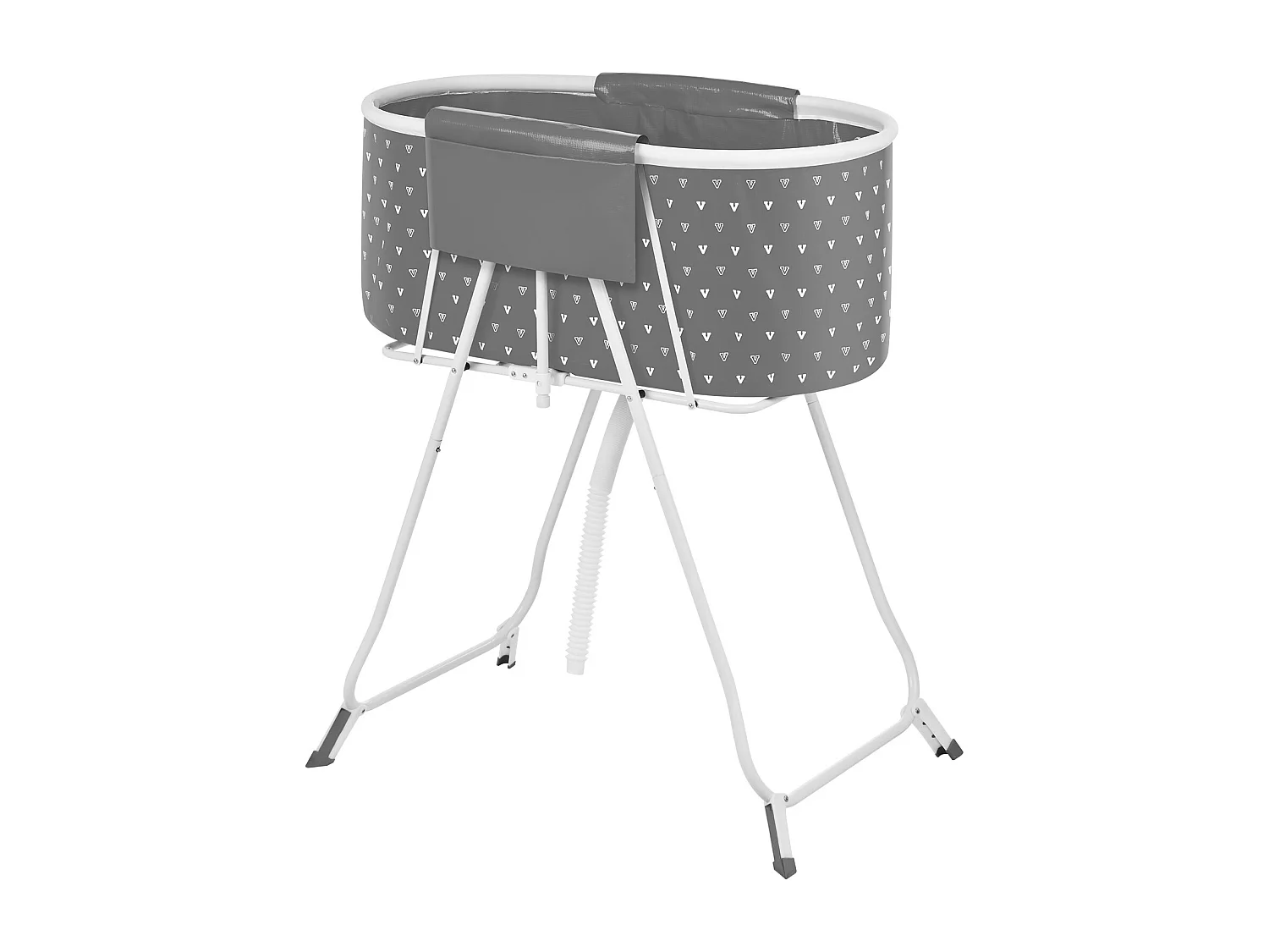 Bañera de Aseo, SucceBuy Bañera Plegable para Mascotas Pequeñas, Gris