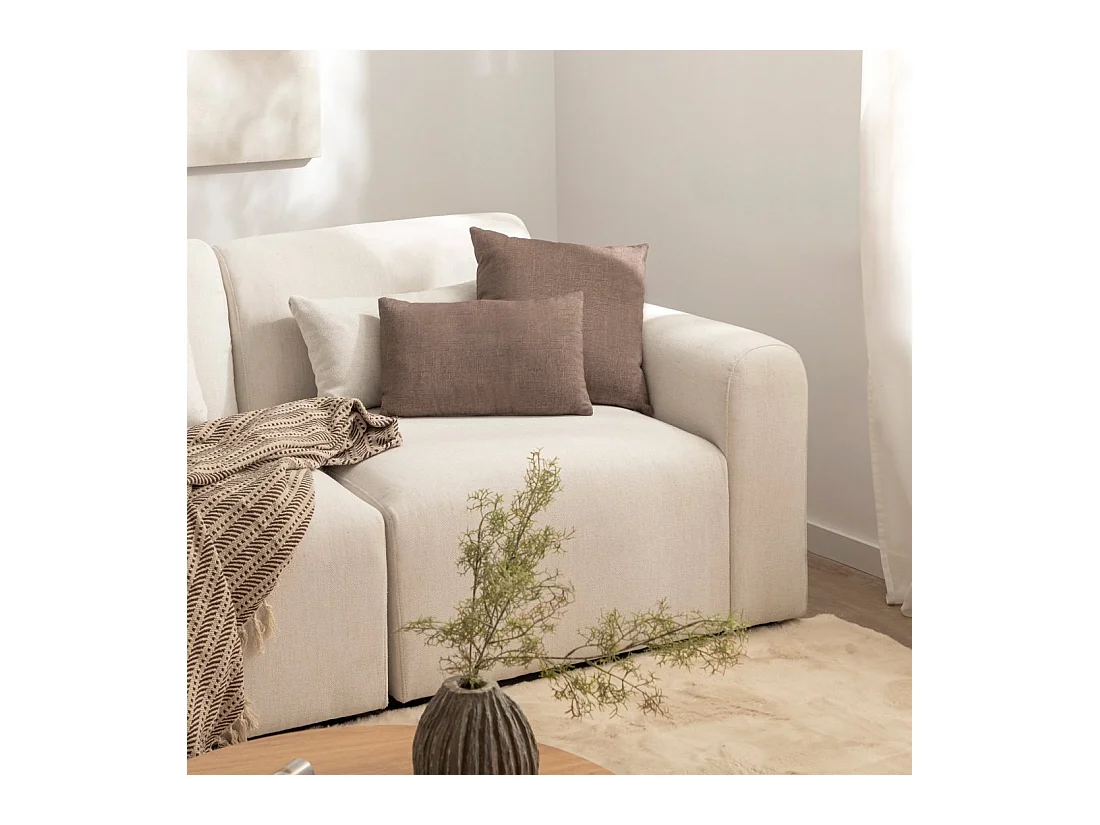 Canapé modulaire en tissu beige 100x87 cm-Cillian