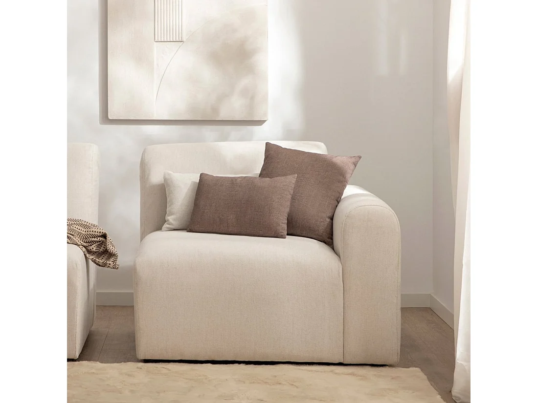 Canapé modulaire en tissu beige 100x87 cm-Cillian