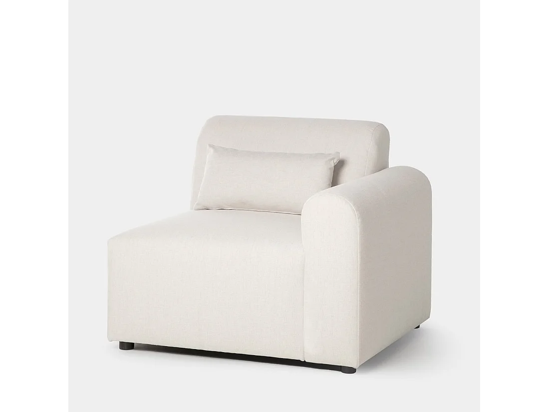 Canapé modulaire en tissu beige 100x87 cm-Cillian