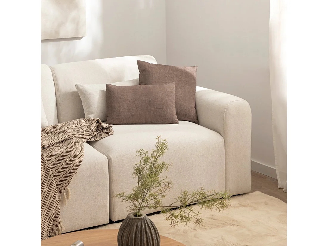 Canapé modulaire en tissu beige 100x87 cm-Cillian