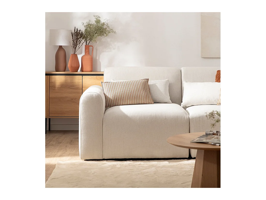 Canapé modulaire en tissu beige 100x87 cm-Cillian