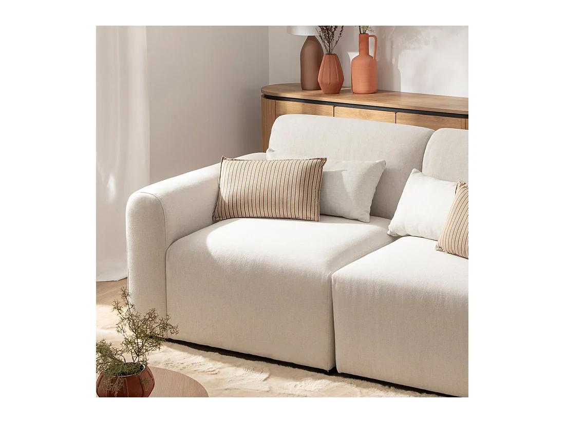 Canapé modulaire en tissu beige 100x87 cm-Cillian