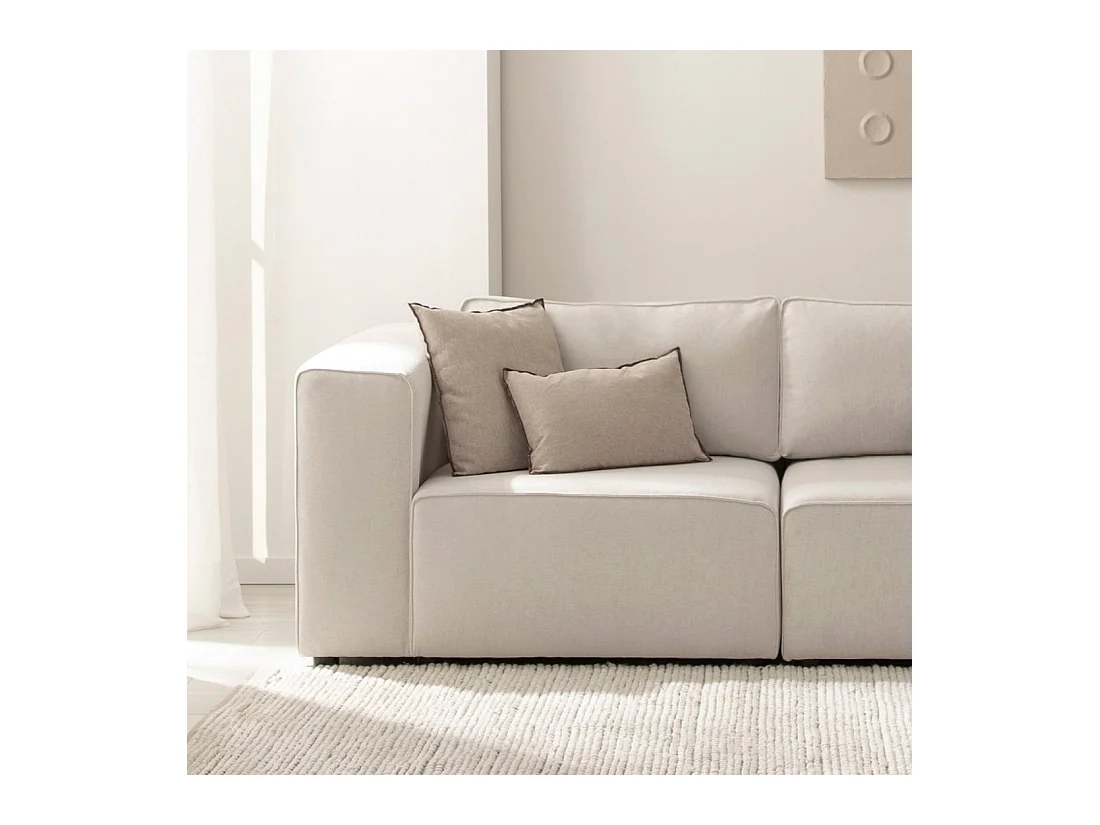 Sofá modular de Poliéster Beige 78 x 110- Owen