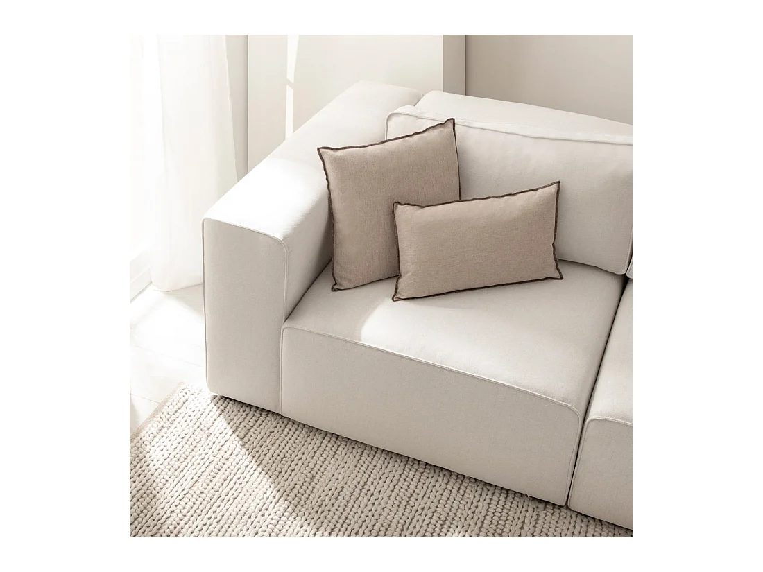 Sofá modular de Poliéster Beige 78 x 110- Owen