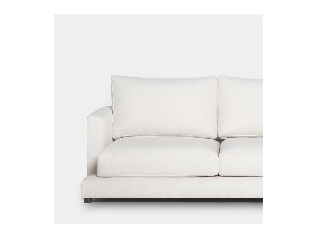Canapé chaise longue en polyester beige 275x88 cm-Varyag