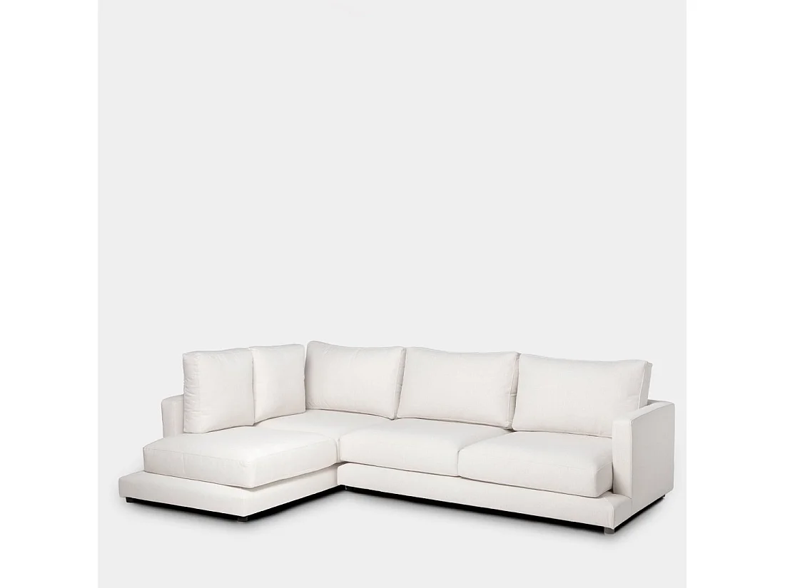 Sofá chaise longue de Poliéster Beige 88 x 275- Varyag