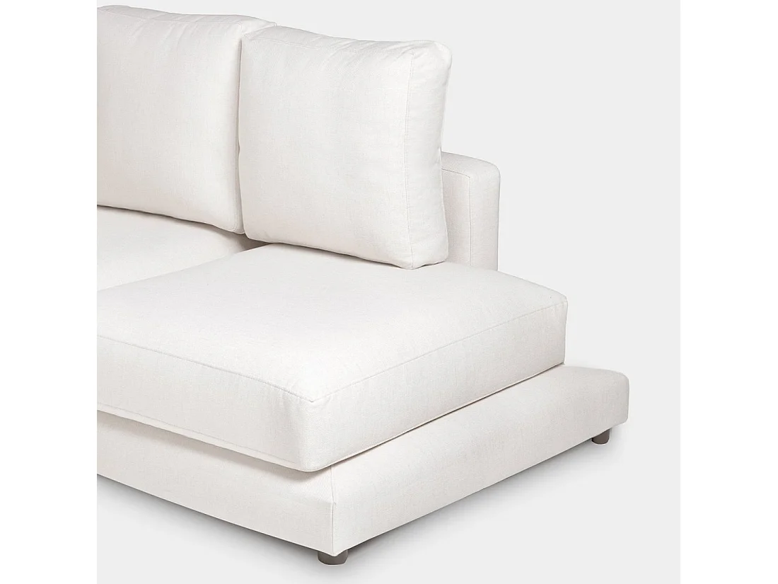 Sofá chaise longue de Poliéster Beige 88 x 275- Varyag