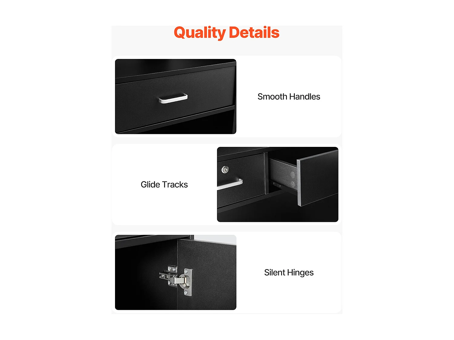 Comptoir d'Accueil Bureau, SucceBuy Bureau de Réception 120 cm, Table de Comptoir de Bureau Rectangulaire Noire pour Hall d'Entrée