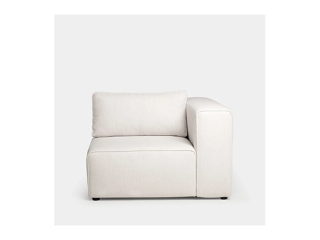 Canapé modulaire en tissu beige 110x78 cm-Owen